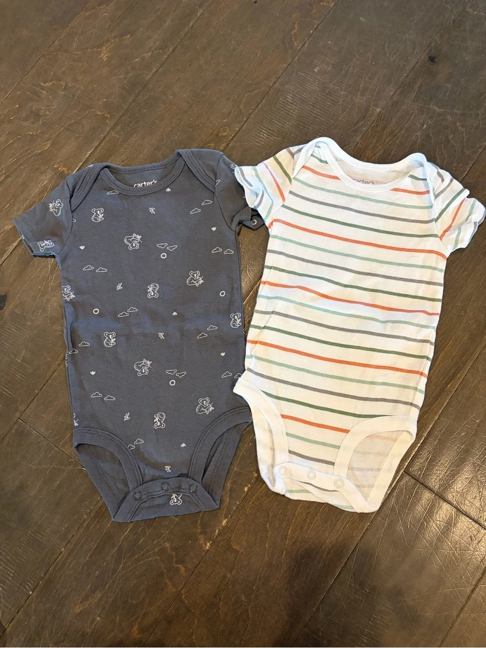 Set of 7 Multi-Color Baby One-Piece Bodysuit Set